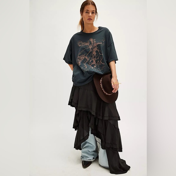 NEW Free People Cowboy Rodeo Onesize Tee - Picture 13 of 14